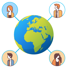 globe-people globe with people