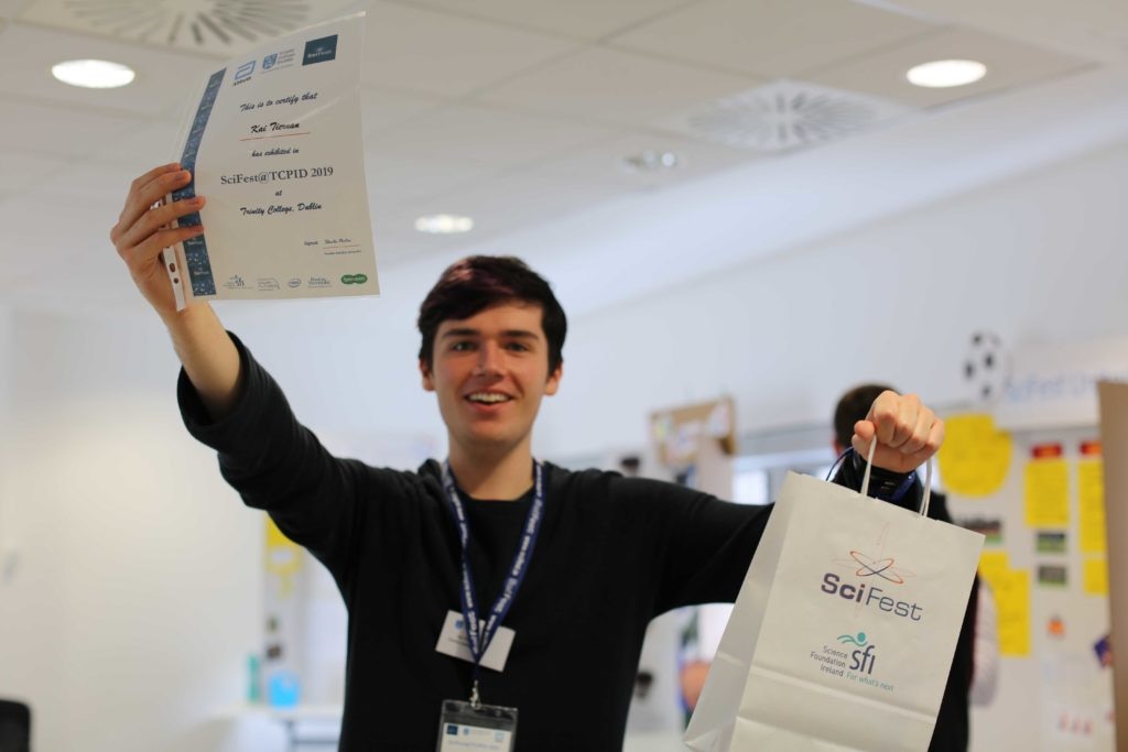 Kai Tiernan, TCPID student and exhibitor at SciFest.